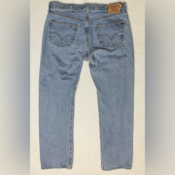 Vintage Levis 501 XX Button Fly Men’s Denim Blue Jeans 38x34 90s Y2K - Picture 4 of 8